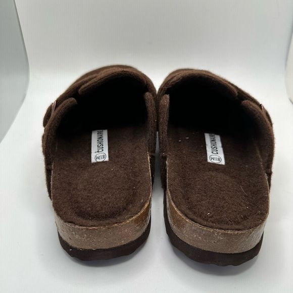 CUSHIONAIRE Womens Clog 8.5 BROWN WOOL - Picture 4 of 7